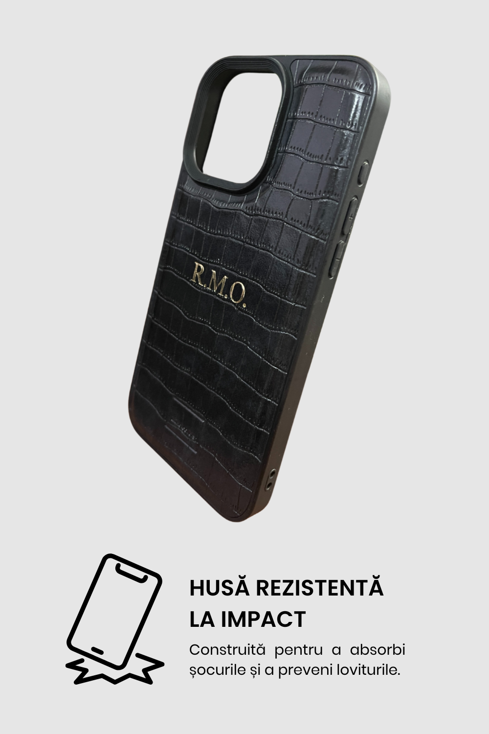 The Croco iPhone Negru