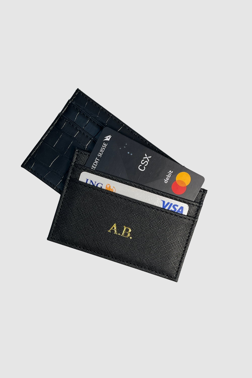 The Card Holder Classic Negru