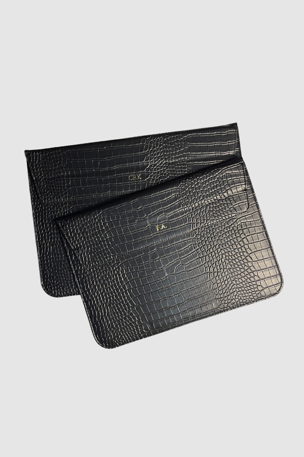 The Croco Laptop Negru