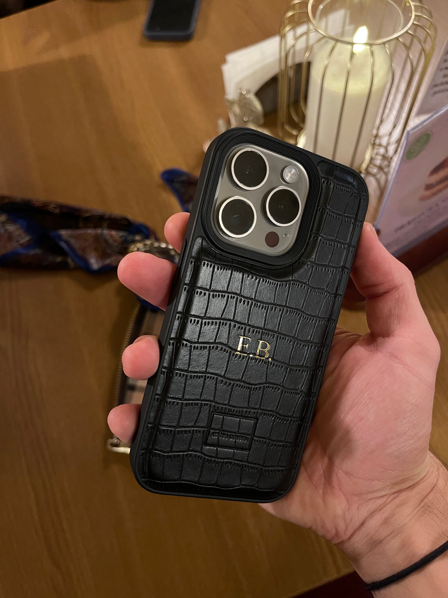 The Croco iPhone Negru