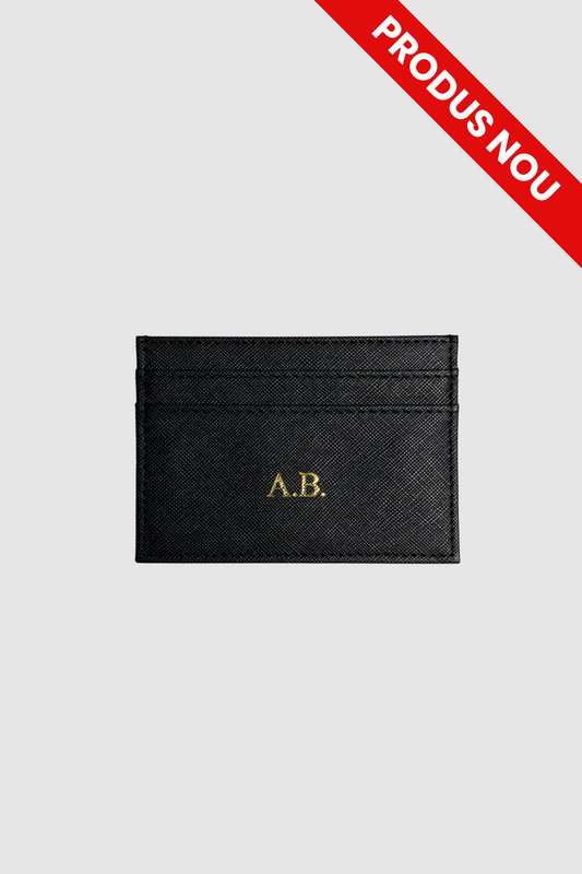 The Card Holder Classic Negru
