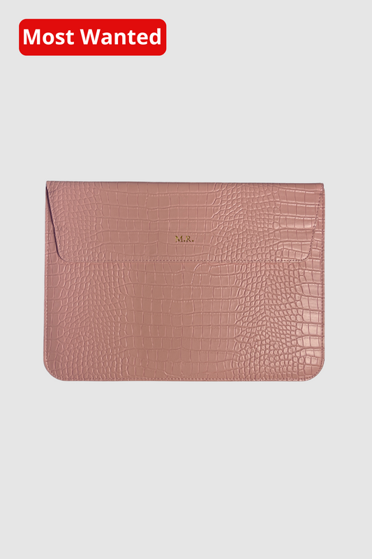 The Croco Laptop Pink