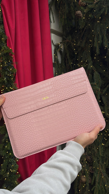 The Croco Laptop Pink