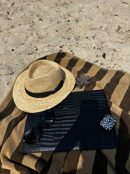 The Croco Laptop Negru
