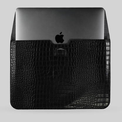 The Croco Laptop Negru