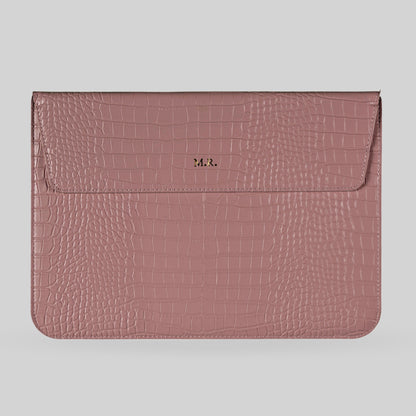 The Croco Laptop Pink