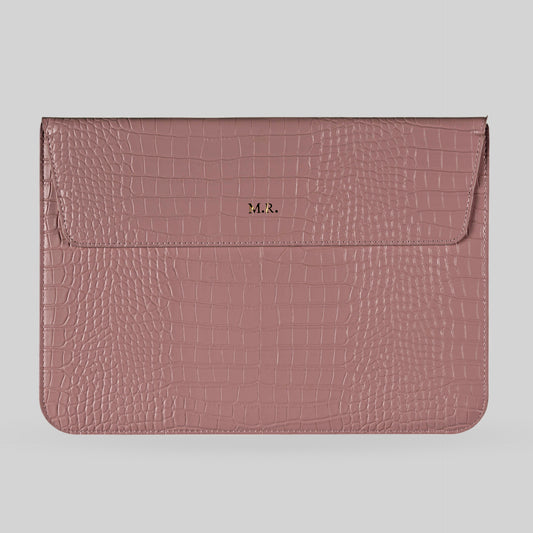 The Croco Laptop Pink