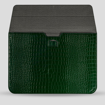 The Croco Laptop Verde Emerald