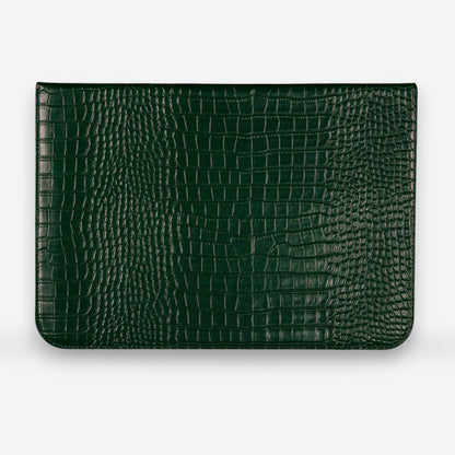 The Croco Laptop Verde Emerald